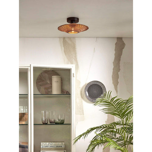 GOOD&MOJO plafonnière Kalimantan - zwart - Ø30cm