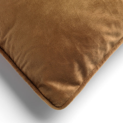 FINN - Kussenhoes 45x45 cm - velvet - effen kleur - Tobacco Brown - bruin