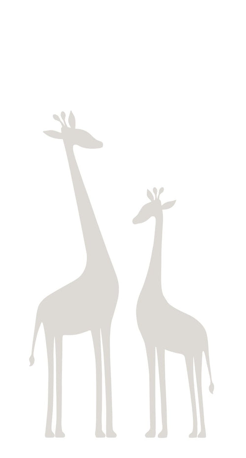 Origin Wallcoverings fotobehang giraffen warm grijs - 150 x 279 cm - 357219 - vtwonen shop