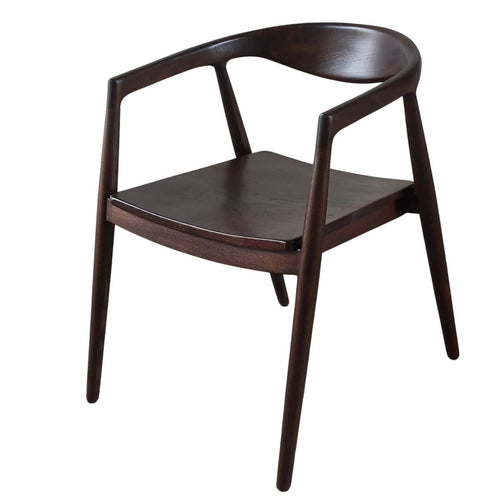 DÉJA Living Eetkamerstoel Liva - Walnoot Hout - Set van 2