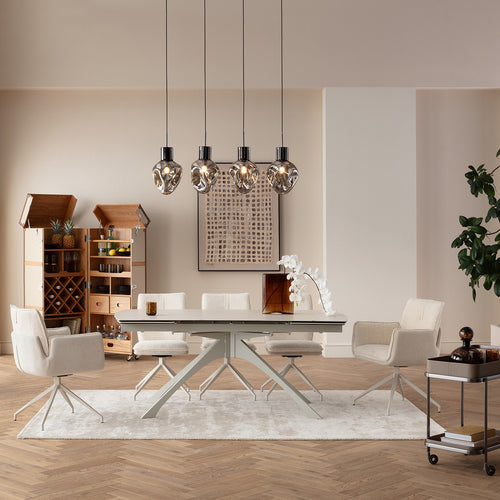 Kare Design Uitschuifbare eettafel Lana 260x90cm beige - vtwonen shop