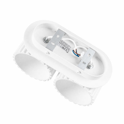 Sollux Lighting Wandlamp AURA 2 wit G9 - 21x12x10cm