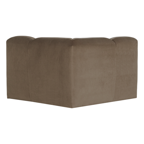 WOOOD hoekelement recht Mojo - Velvet - Taupe - 74x105x105