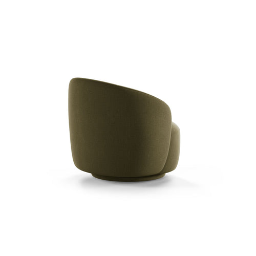 Cosmopolitan Design - Draaistoel Savona structurele stof groente - 83x86x76.5cm