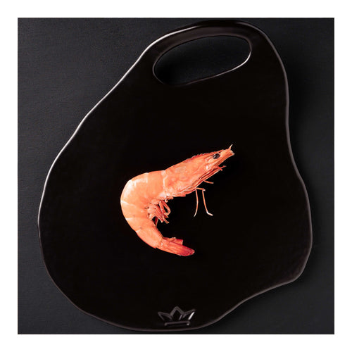 Dutchdeluxes Hoogwaardige Serveerschaal in keramiek - Lola mat zwart - 1 stuk - vtwonen shop