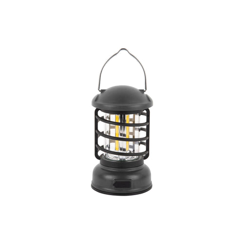 Leitmotiv tafellamp Camping Lantern LED - zwart - Ø8.5cm - vtwonen shop