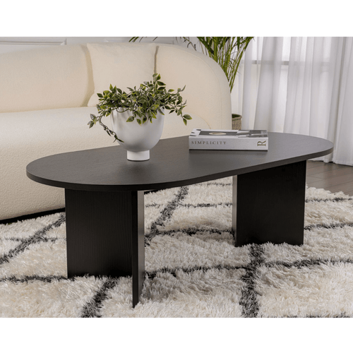 Calicosy - IRIS Ovale salontafel L119 cm - Kasjmier - 60x119x39,8 cm