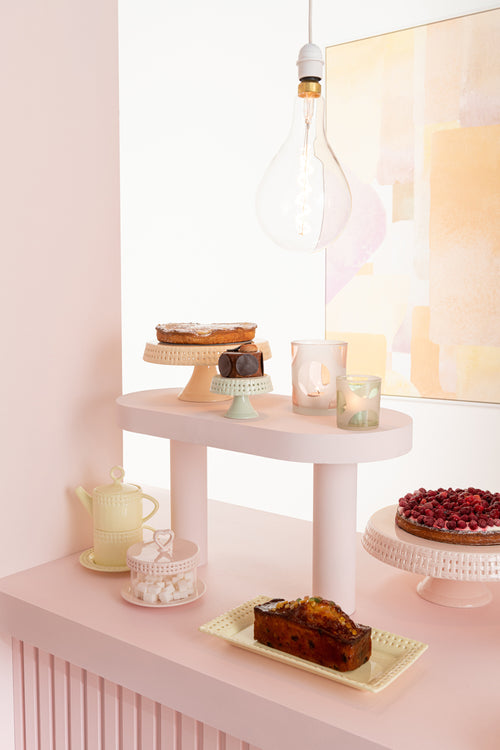 J-Line windlicht Ronden - glas - mix/pastel - small - 3 stuks - vtwonen shop