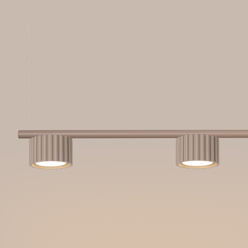 Sollux Lighting Kroonluchter AURA 4 taupe Gx53 - 122x10x208cm