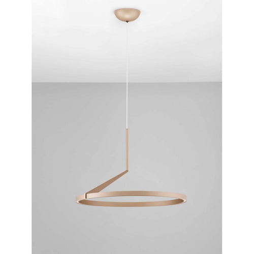 Nova Luce TILIA  Tilia Geïntegreerde LED Hanglamp Champagne Goud Triac Dimbaar LED 31W 1829lm 2700-3000-4000K CCT
