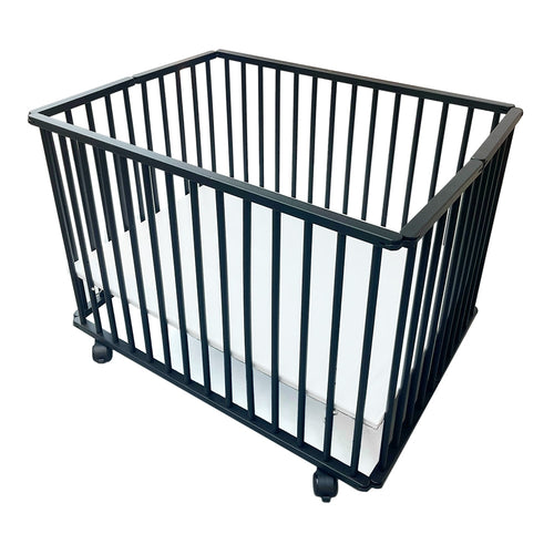 Petite Amélie Babybox PANTHERE - 102X76 cm - Beukenhout - zwart