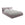 LaMiaSofa Bed met opbergruimte Milano - velours - grijs - 180x228x82