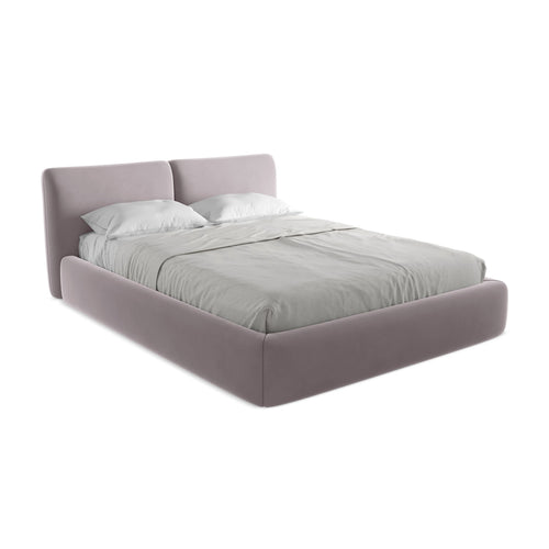 LaMiaSofa Bed met opbergruimte Milano - velours - lavendel - 180x228x82