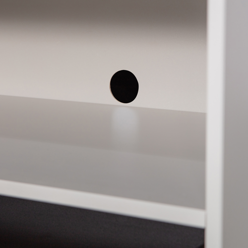 WOOOD tv-meubel met lade/ open vak Yissa - Grenen - Wolkengrijs - 46x70x44 - vtwonen shop