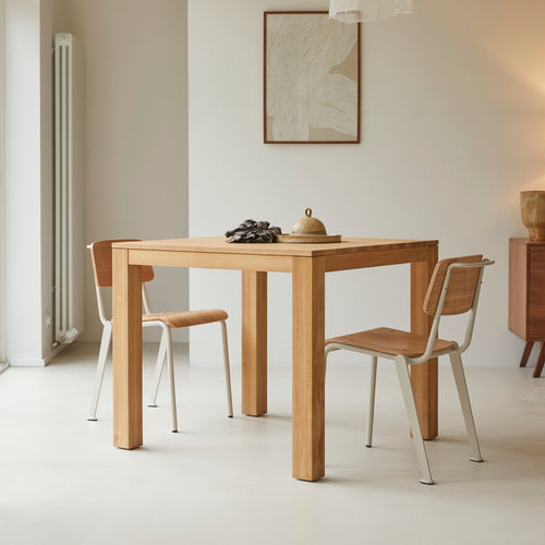 Tikamoon Massief teakhouten tafel voor 2/4 personen - Naturel - vtwonen shop
