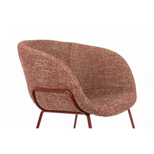 Zuiver Feston Eetkamerstoelen Met Armleuningen Terra/Rood - Set van 2