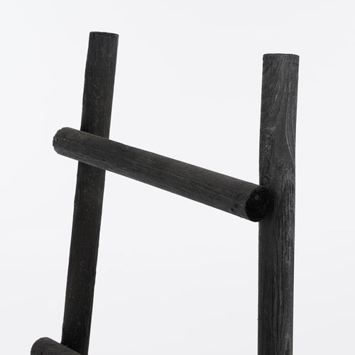 House of Seasons Ladderrek - L29 x B49 x H119 cm - Populierenhout - Zwart - vtwonen shop