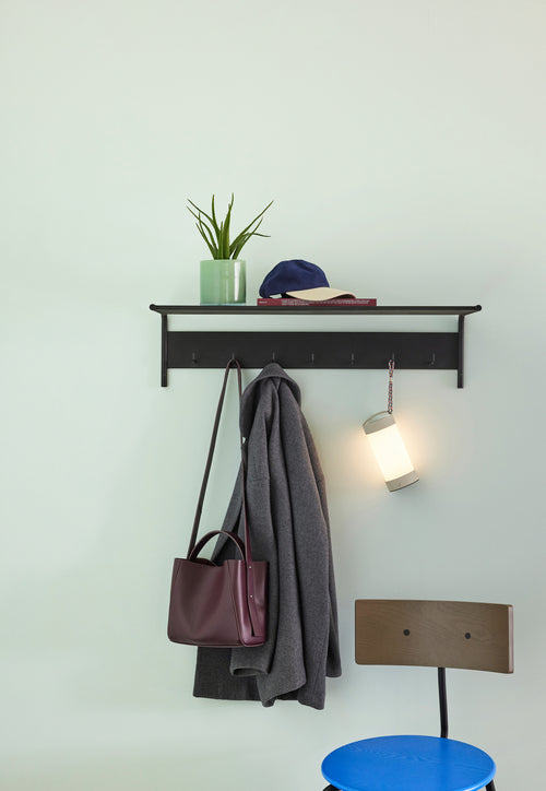 Hübsch draagbare lamp Camp - glas/ijzer - ø9xh21cm, integreret