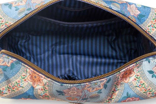Pip Studio - Coco Make-up Tasje Dames - Ornamento - Blauw - 21.5x10x10.5cm