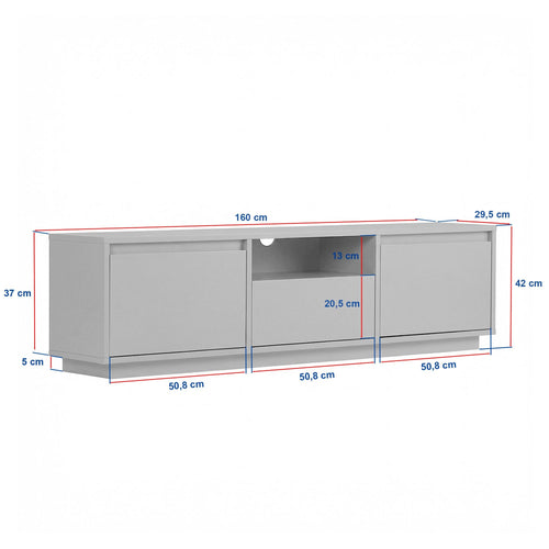 Calicosy - Tv-meubel LUME - Wit 160x30x42 cm