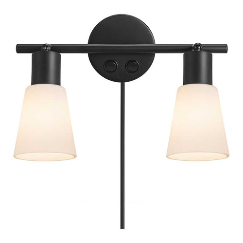 Nordlux Cole Wandlamp - 2-lichts E14 - Zwart - vtwonen shop