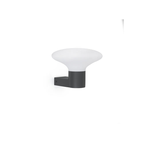 Faro Blubs Buiten moderne wandlamp donkergrijs 1x E27 IP44