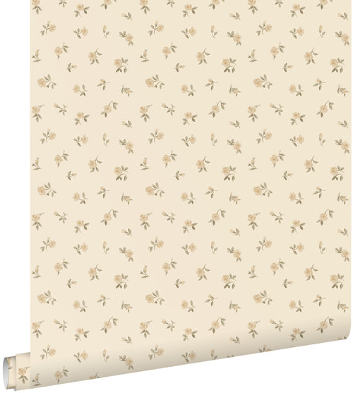 ESTAhome behang vintage bloemetjes geel - 50 x 900 cm - 132220