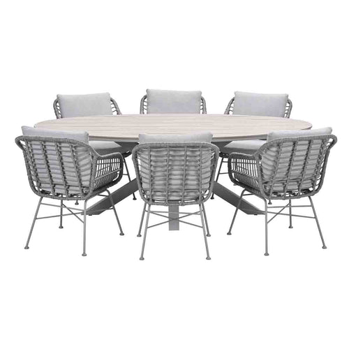 Garden Impressions tuinset Lucas - Tulli - valley sand - 220x115 cm - 7-delig - vtwonen shop