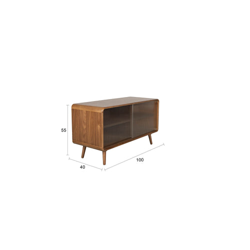 Zuiver Rise Dressoir 100 cm Hout Walnootkleur - Bruin