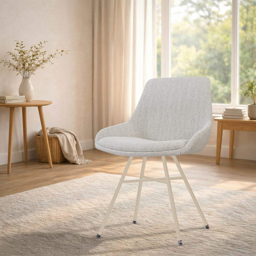Nolon Noa-Isa eetkamerstoel beige gemêleerd - beige onderstel