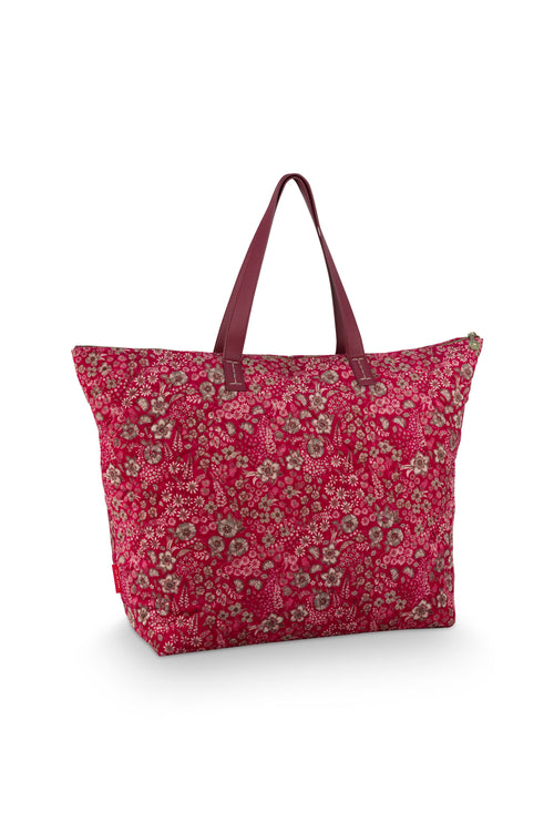 Pip Studio - Tilda Tote Bag Dames - Daisy Dreams - Rood - 66x20x44cm - vtwonen shop