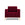 Cosmopolitan Design Fauteuil Bali flueel, rood - 96x87x75cm