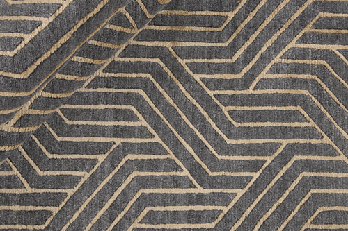 Vloerkleed MOMO Rugs Companion Charcoal Gold 60x90 - vtwonen shop