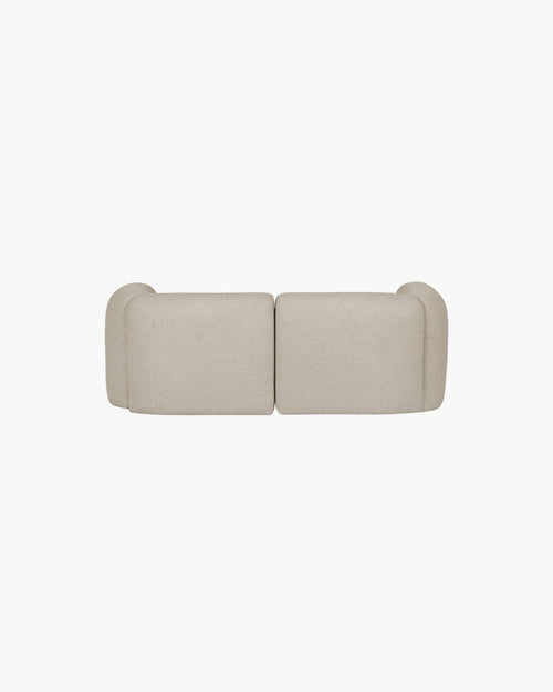 noo.ma Flom 2-zits bank - Desert Beige bouclé, soft comfort
