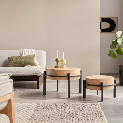 Tikamoon Teakhouten bijzettafel - Naturel - vtwonen shop