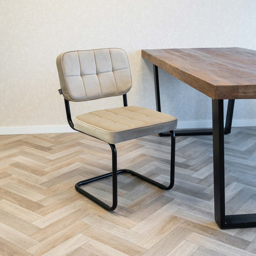 Kick buisframe stoel Ivy - Champagne - vtwonen shop