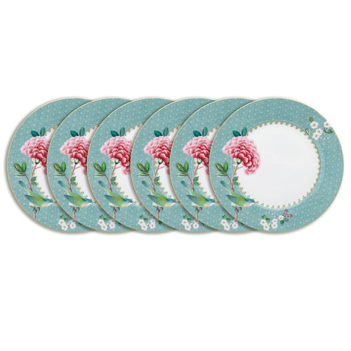 Pip Studio - Blushing Birds Borden - Servies set van 6 - 21cm