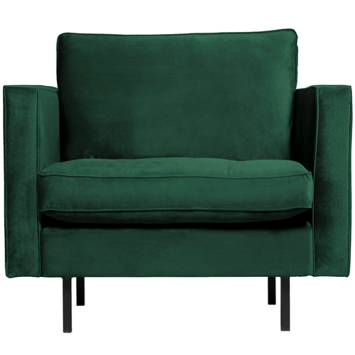 BePureHome classic fauteuil Rodeo - Velvet - Green Forest - 83x98x88 - vtwonen shop