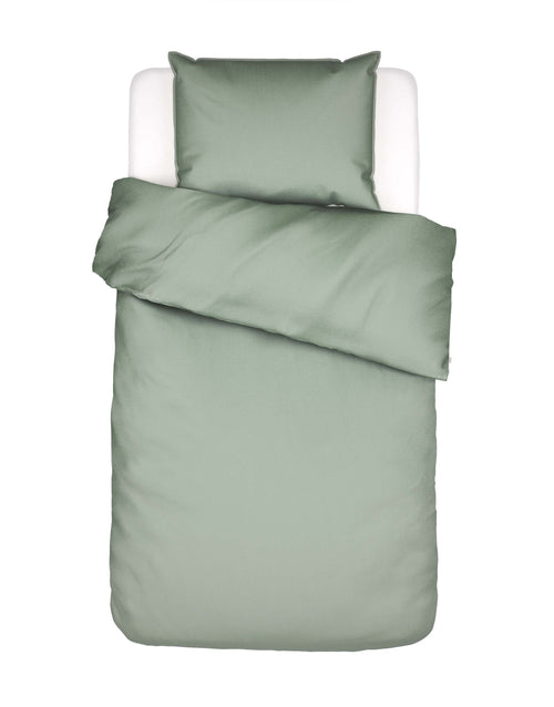 Essenza Minte dekbedovertrek - Eenpersoons – 140x200/220 cm - Dusty green