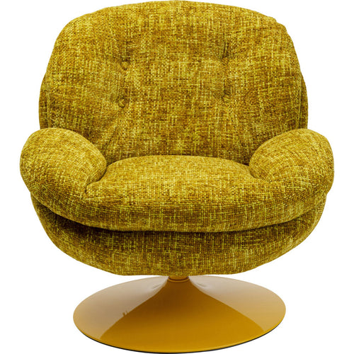 Kare Design Draaifauteuil Cosy geel