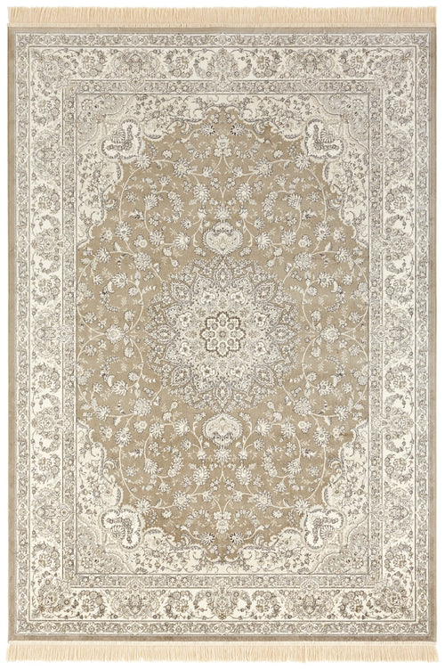 Oriental Velvet Carpet with Fringes Antik Nain 135x195 cm