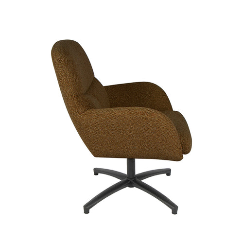 LABEL51 Fauteuil Chill Zone - Oranje Bouclé - Draaibaar - vtwonen shop