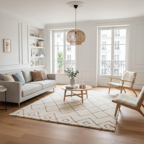 AFK Living vloerkleed  Harlequin - shaggy - beige - 120 x 170 cm