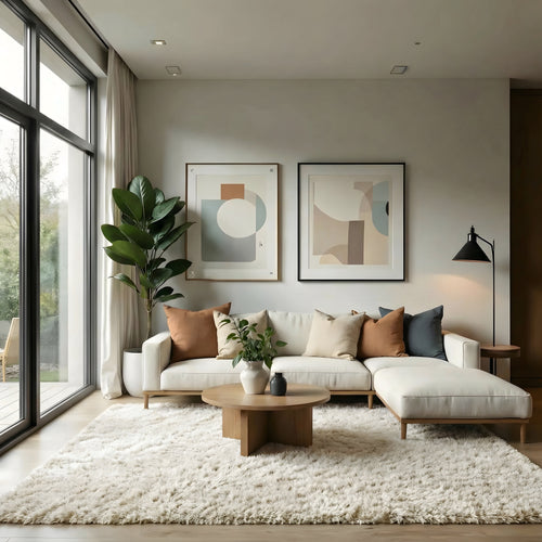 Mrcarpet Hoogpolig vloerkleed Beige/wit Nesto 240 x 340cm - vtwonen shop