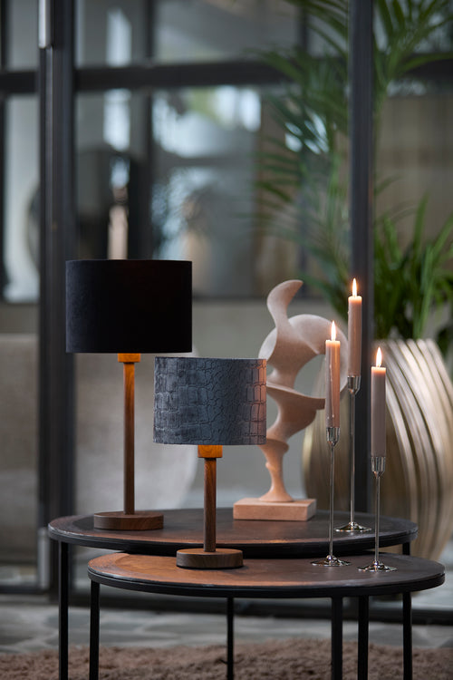 Light & Living lampvoet WASHINGTON - Ø12x26cm - bruin