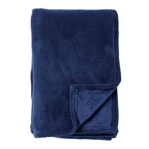 VOORDEELSET - 3-delig - Zaya & Harvey - 2 sierkussens 45x45 cm - 1 plaid 150x200 cm - blauw