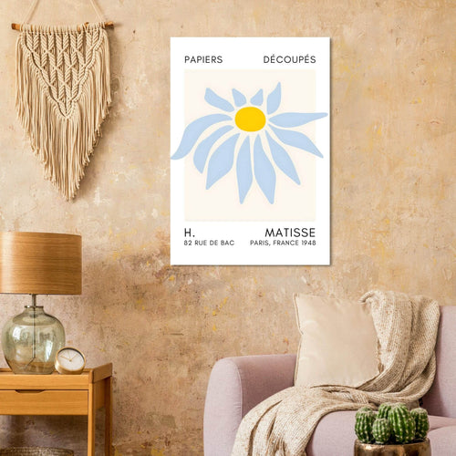 Artfulprints  Matisse – Deep sea dance light blue   poster 70x100 cm - vtwonen shop