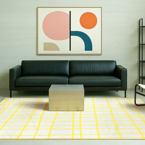 Lola&Moi vloerkleed Bright Yellow - geel -80x150cm - vtwonen shop