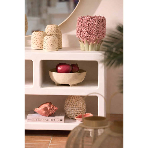 Light & Living vaas Flower - roze - 30x29x32.5cm
