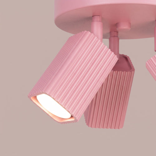 Sollux Lighting Plafondlamp RAYO 3P roze - 20x20x18cm